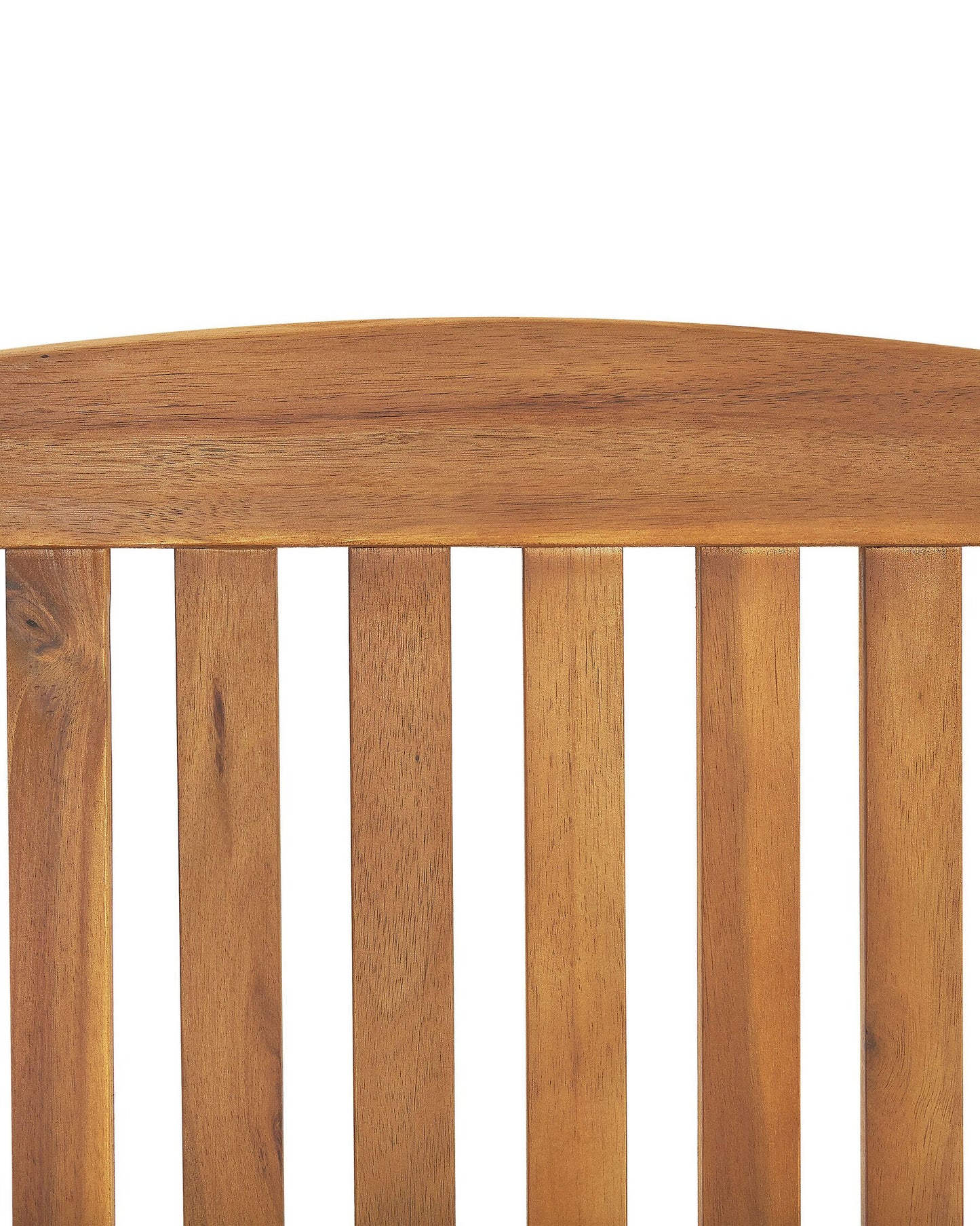 Set of 2 Garden Chairs JAVA Acacia Wood Light Brown