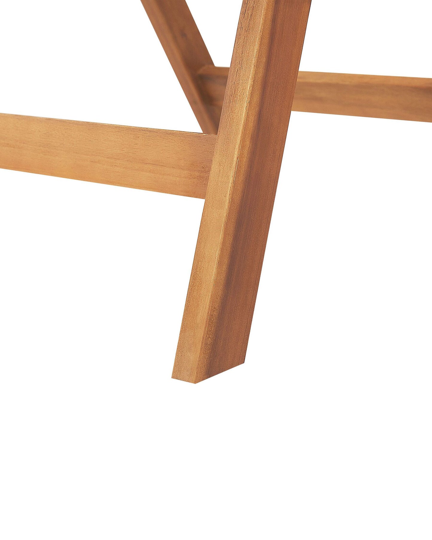 Set of 2 Garden Chairs JAVA Acacia Wood Light Brown
