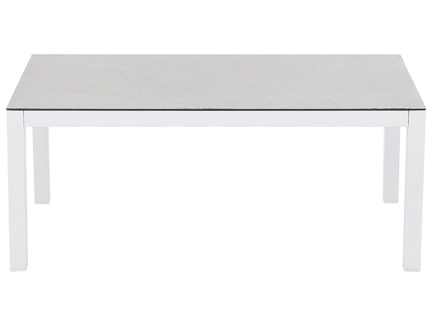 Garden Lounge Set with Table 5 Seater BORELLO Metal White