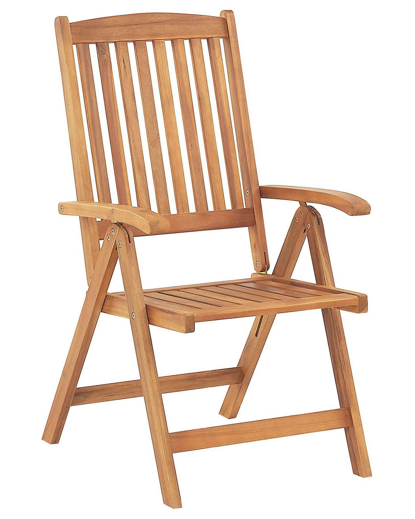 Set of 2 Garden Chairs with Cushions JAVA Acacia Wood Blue