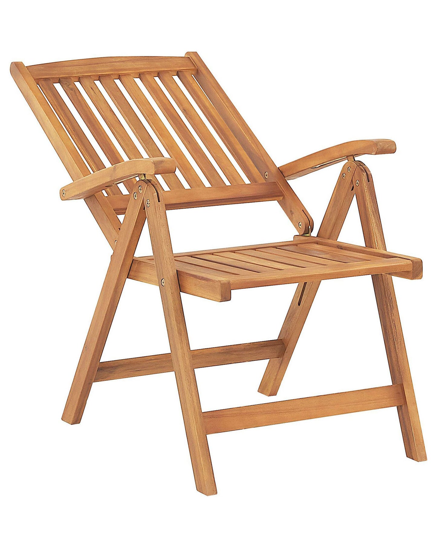 Set of 2 Garden Chairs with Cushions JAVA Acacia Wood Blue