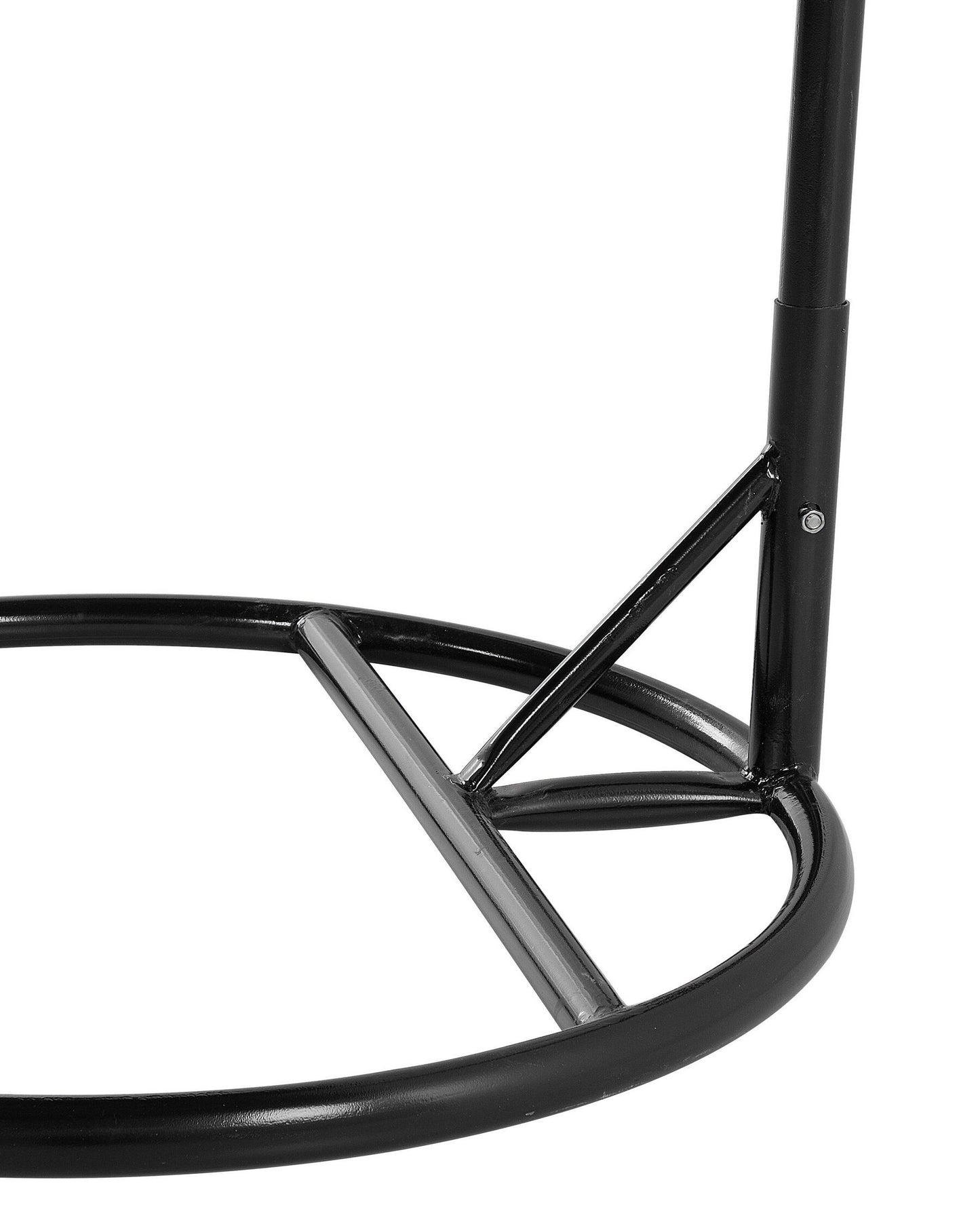 Hanging Chair with Stand ALATRI PE Rattan Black