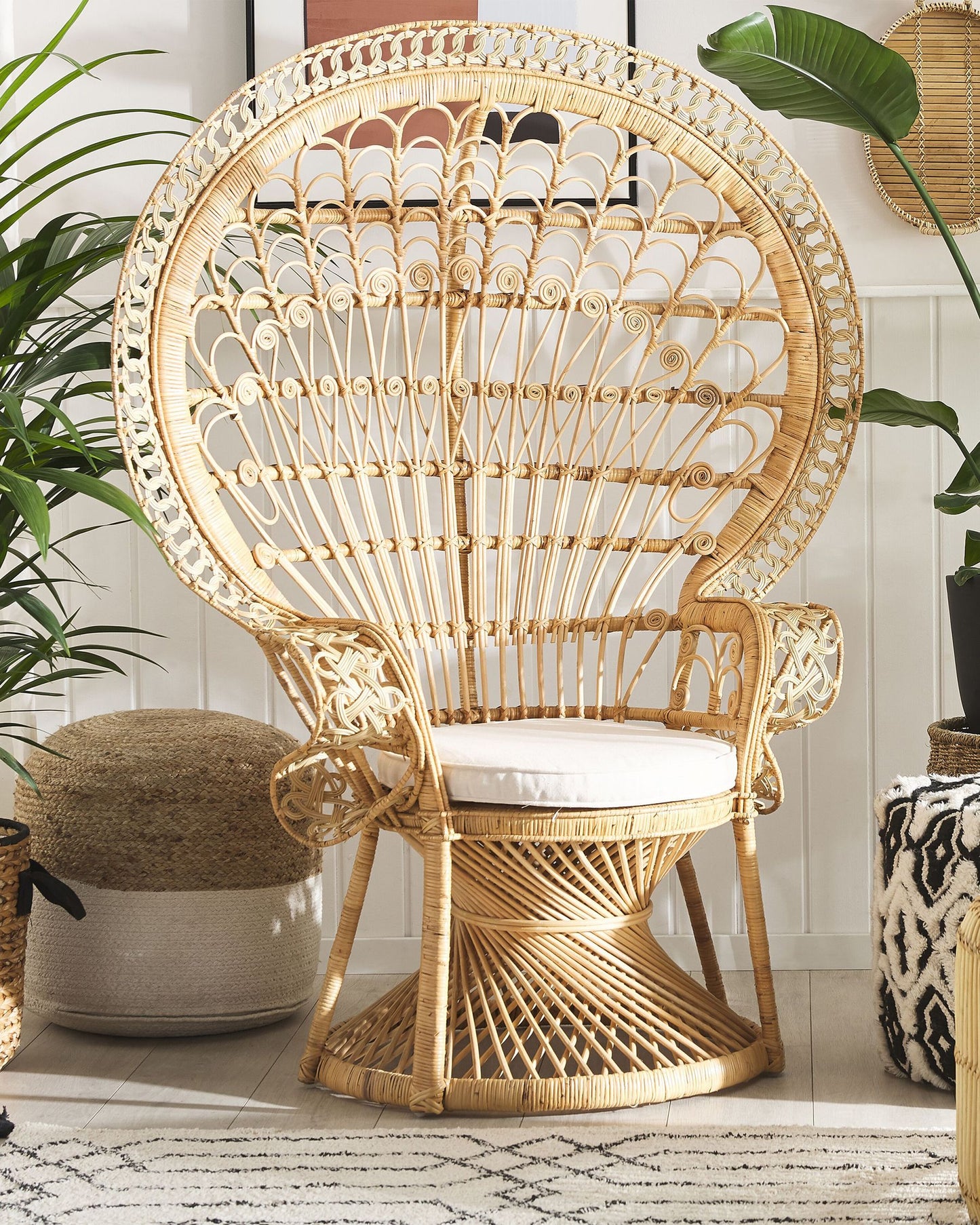 Peacock Chair EMMANUELLE Rattan Natural