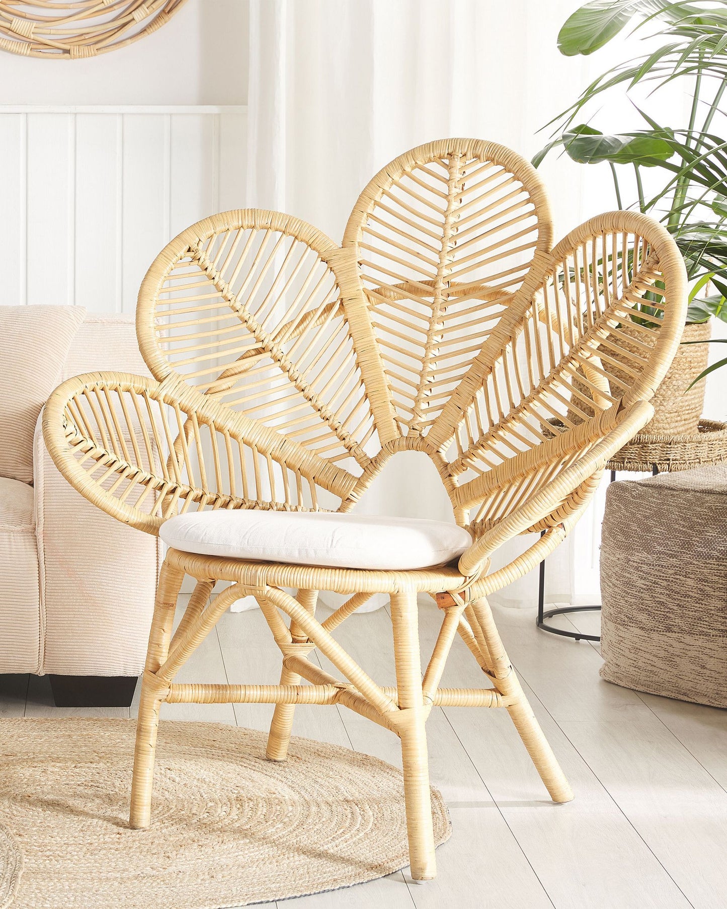 Peacock Chair FLORENTINE Rattan Natural