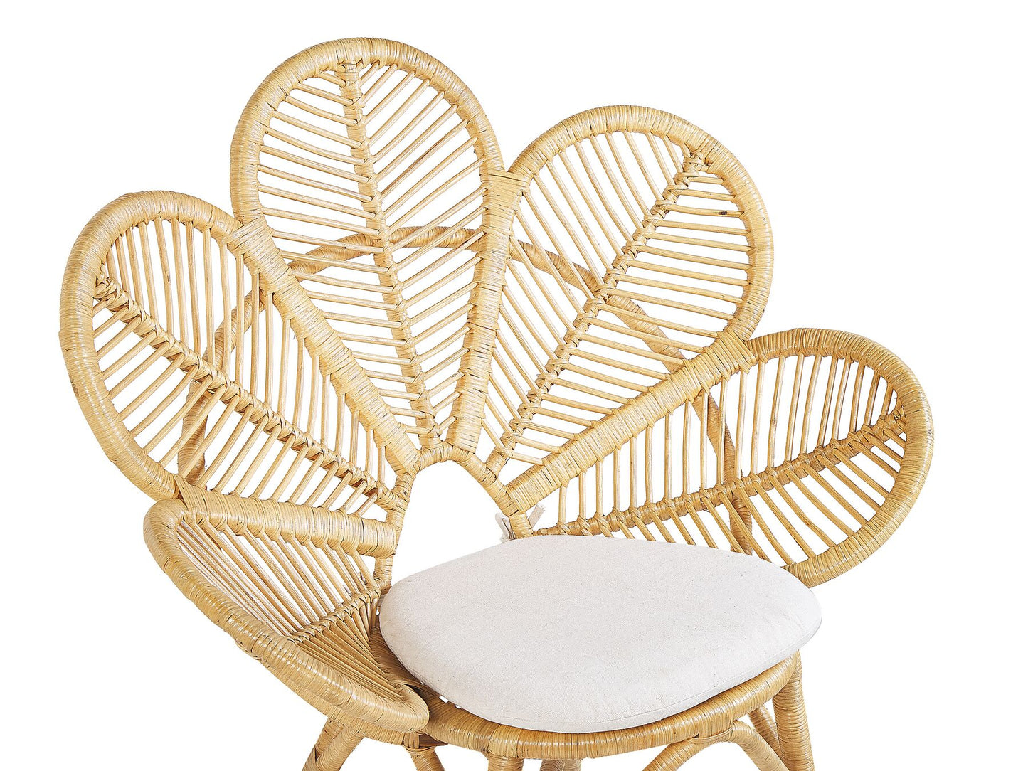 Bistro Set with Cushions FLORENTINE / LIMNI Rattan Beige