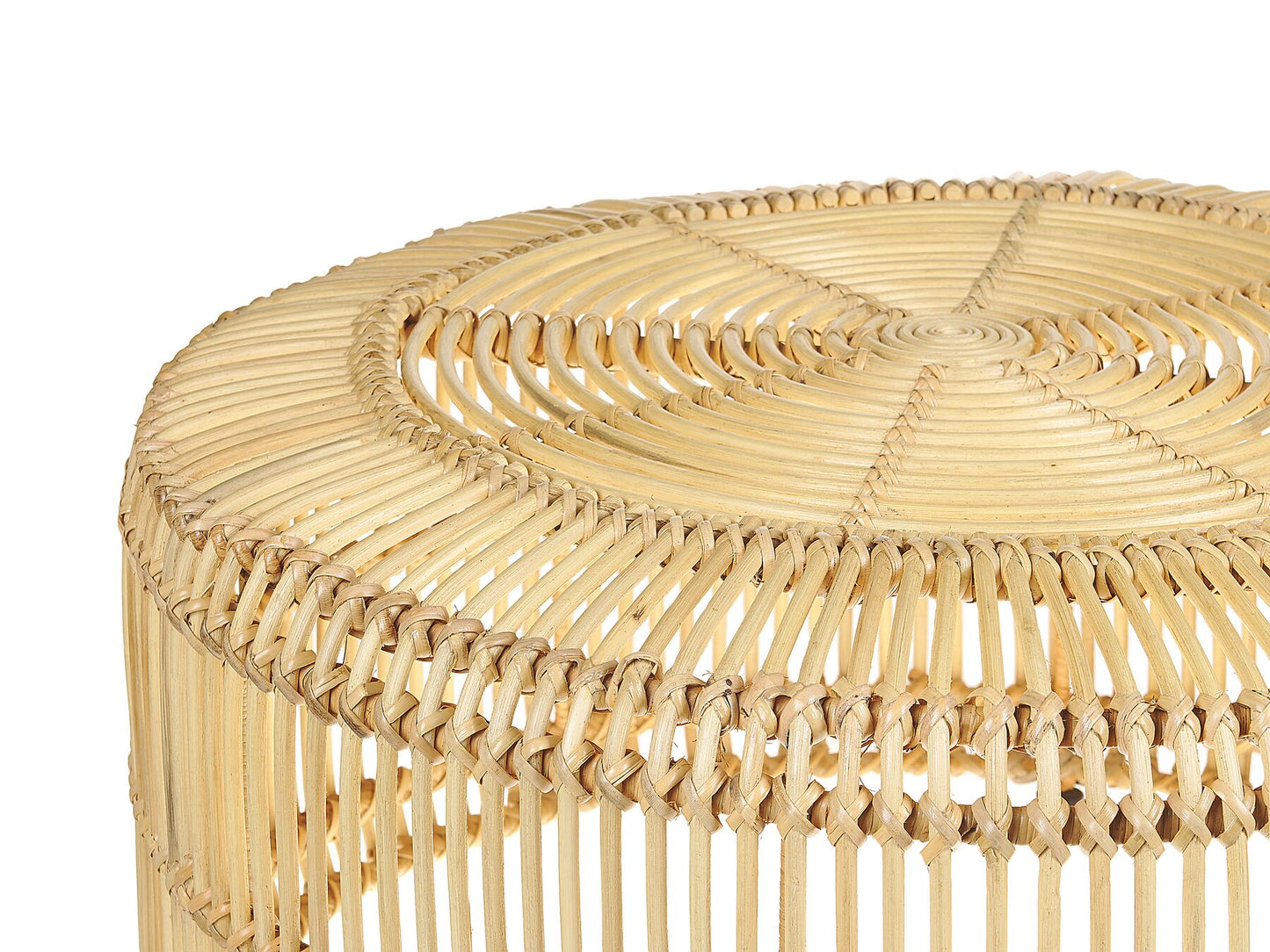 Bistro Set with Cushions FLORENTINE / LIMNI Rattan Beige