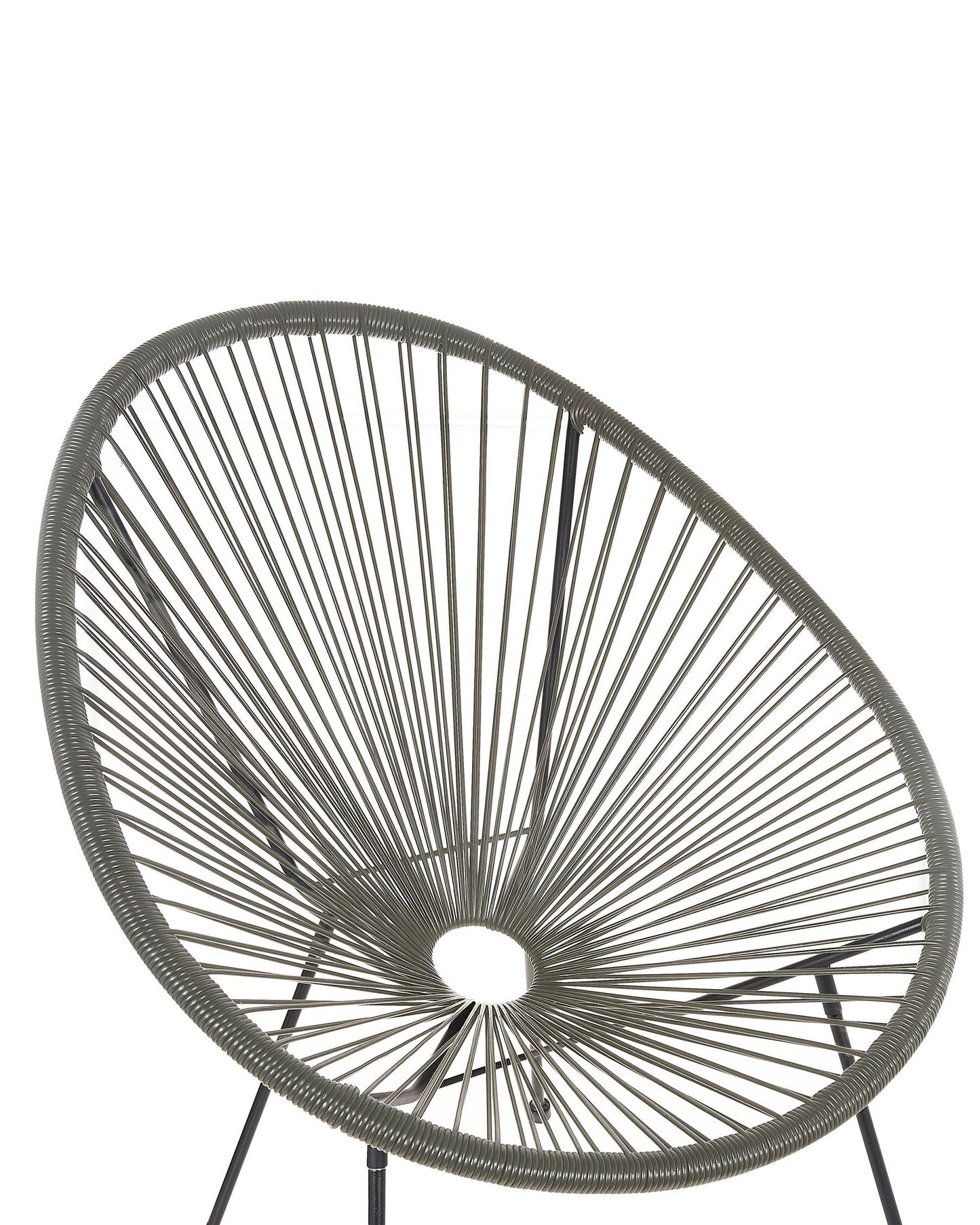 Garden Chair ACAPULCO II PE Rattan Dark Grey