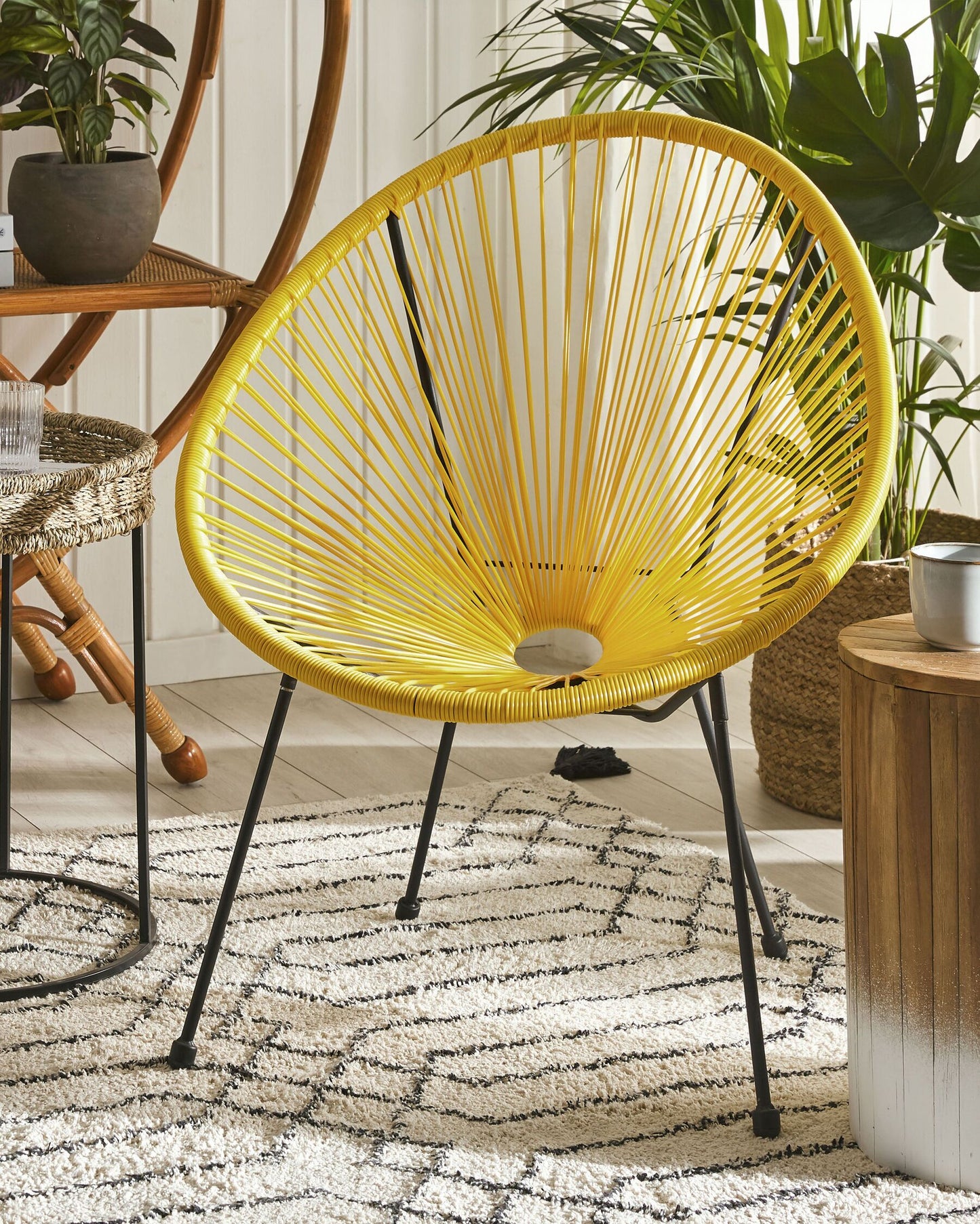 Garden Chair ACAPULCO II PE Rattan Yellow