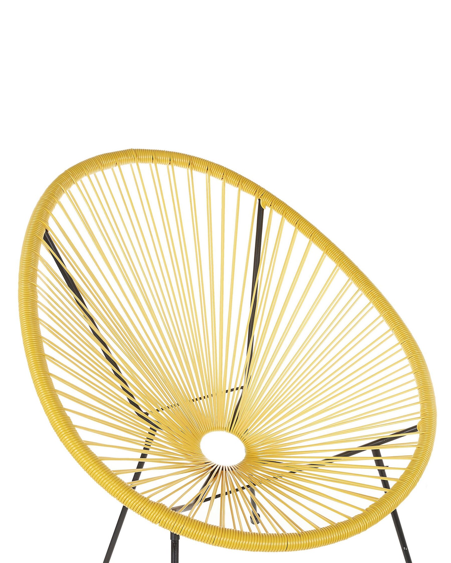 Set of 2 Garden Chairs ACAPULCO II PE Rattan Yellow