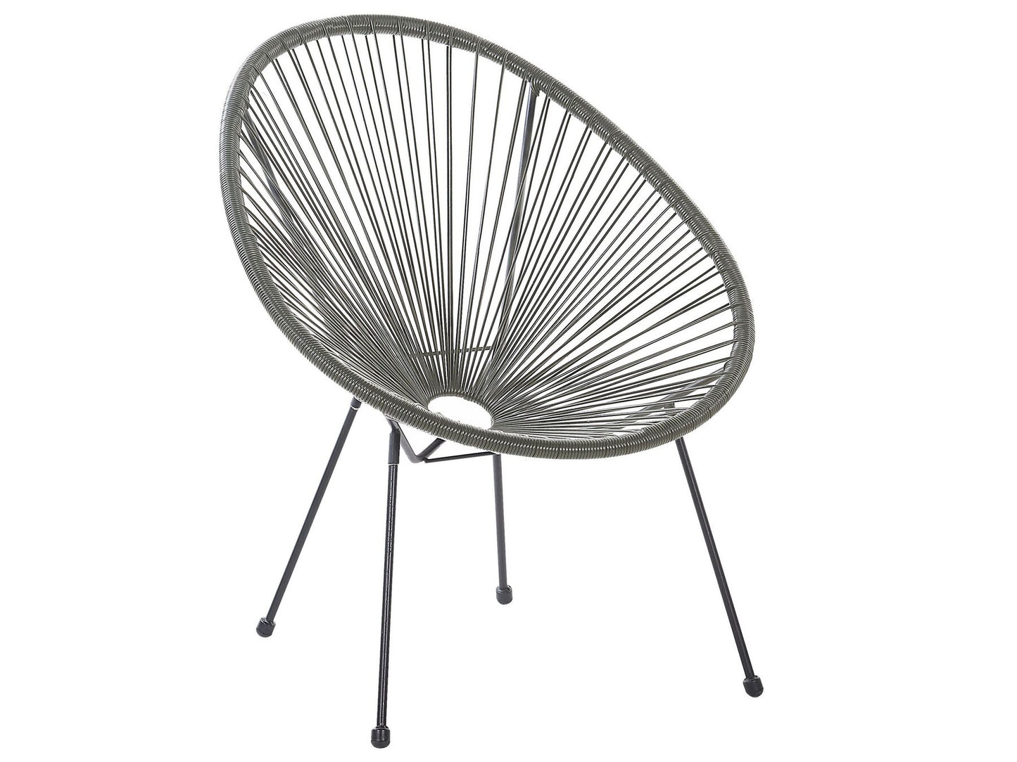 Bistro Set ACAPULCO II PE Rattan Dark Grey