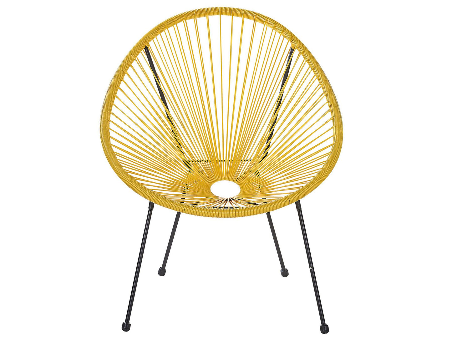 Bistro Set ACAPULCO II PE Rattan Yellow