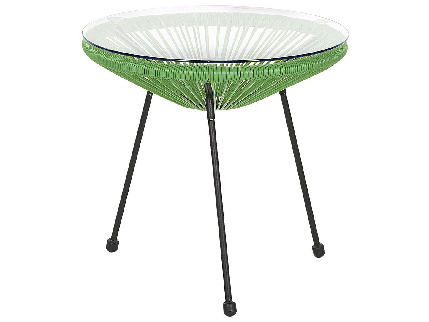Bistro Set ACAPULCO II PE Rattan Green