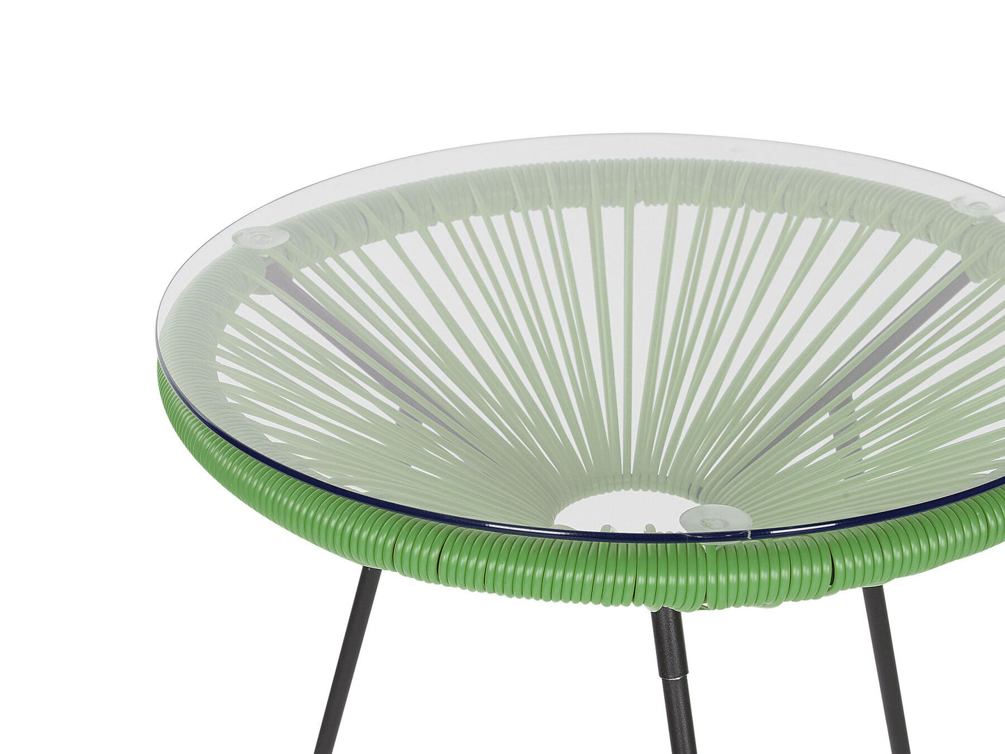 Bistro Set ACAPULCO II PE Rattan Green