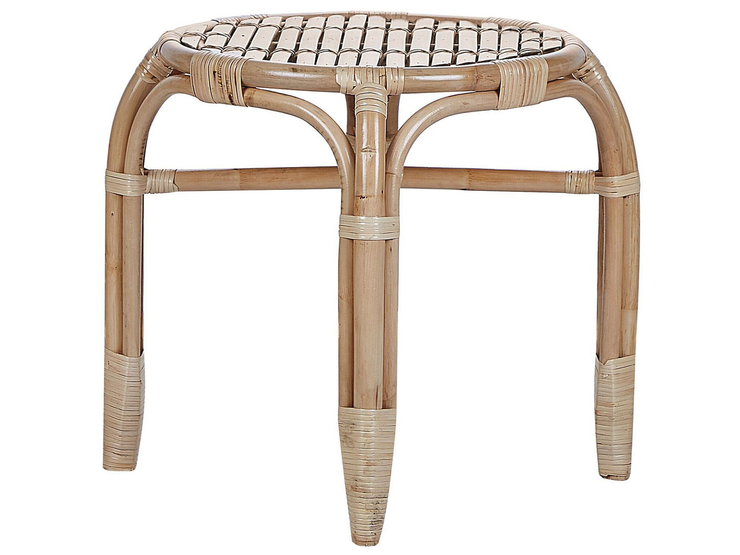 Garden Lounge Set with Table 4 Seater BRINDISI Rattan Natural