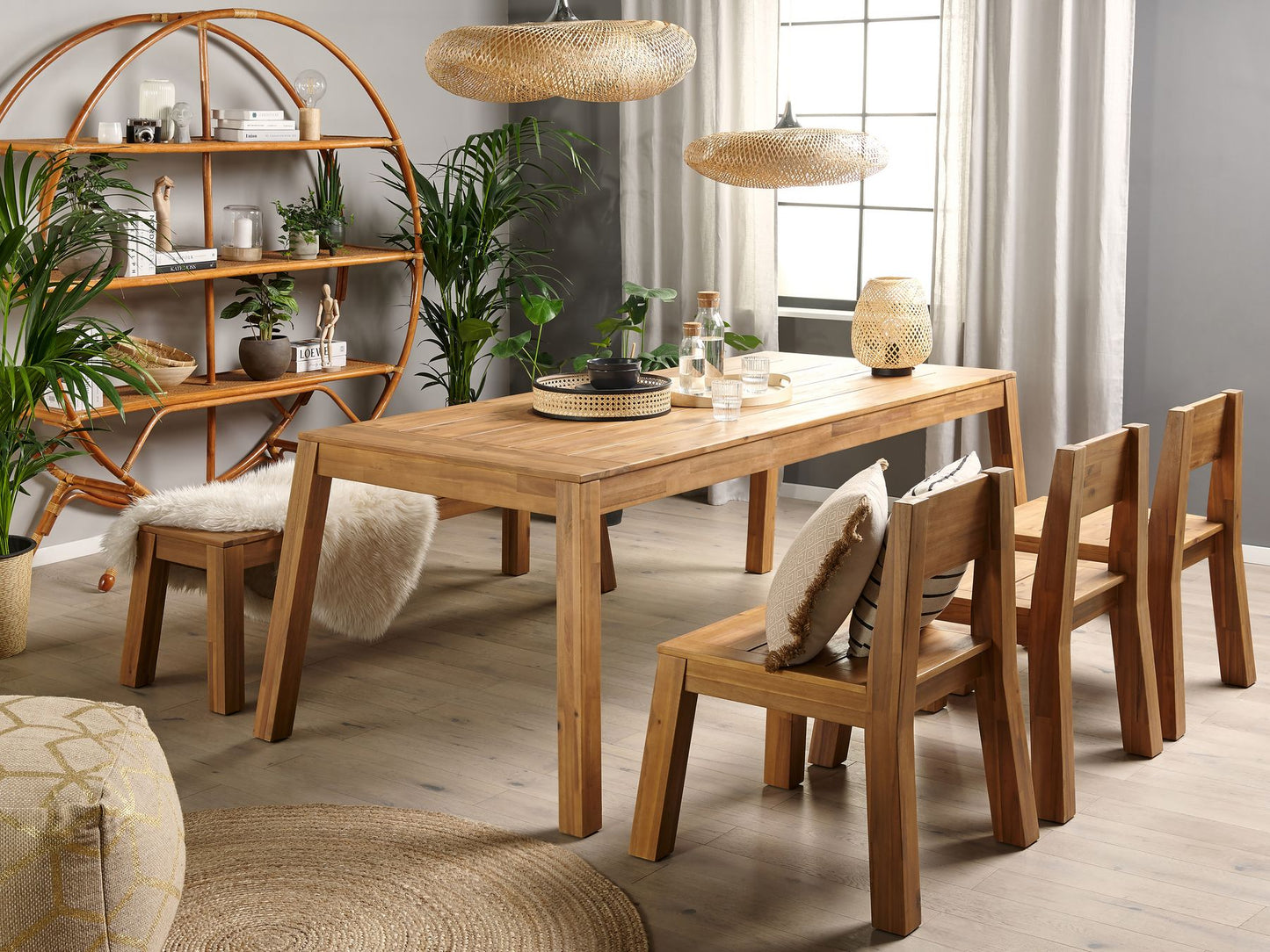 Garden Chair LIVORNO Acacia Wood Brown