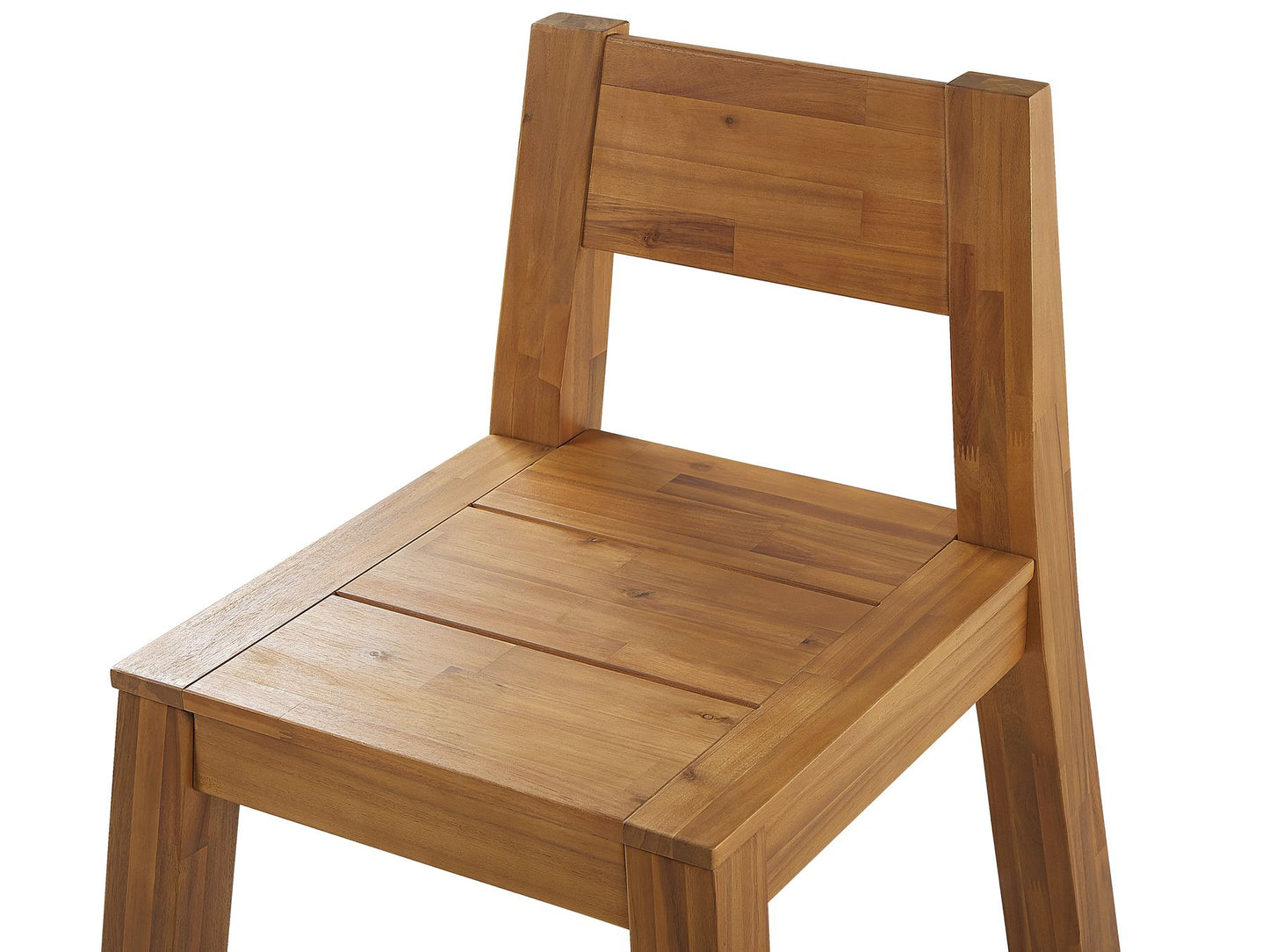 Garden Dining Set 6 Seater LIVORNO Acacia Wood Brown