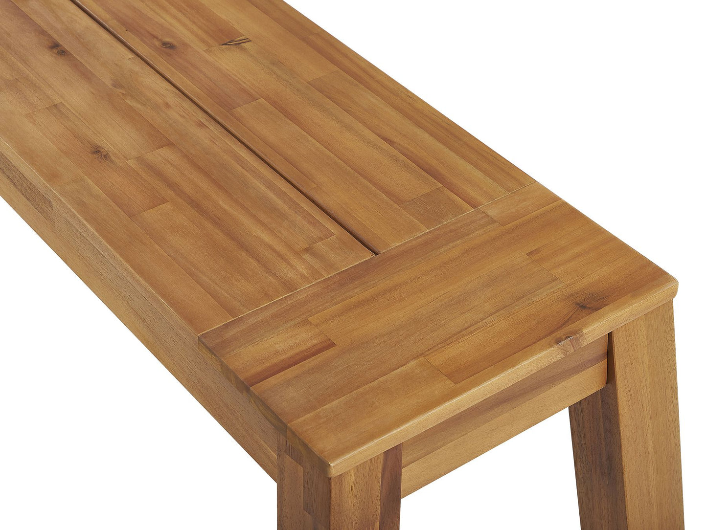 Garden Dining Set 6 Seater LIVORNO Acacia Wood Brown