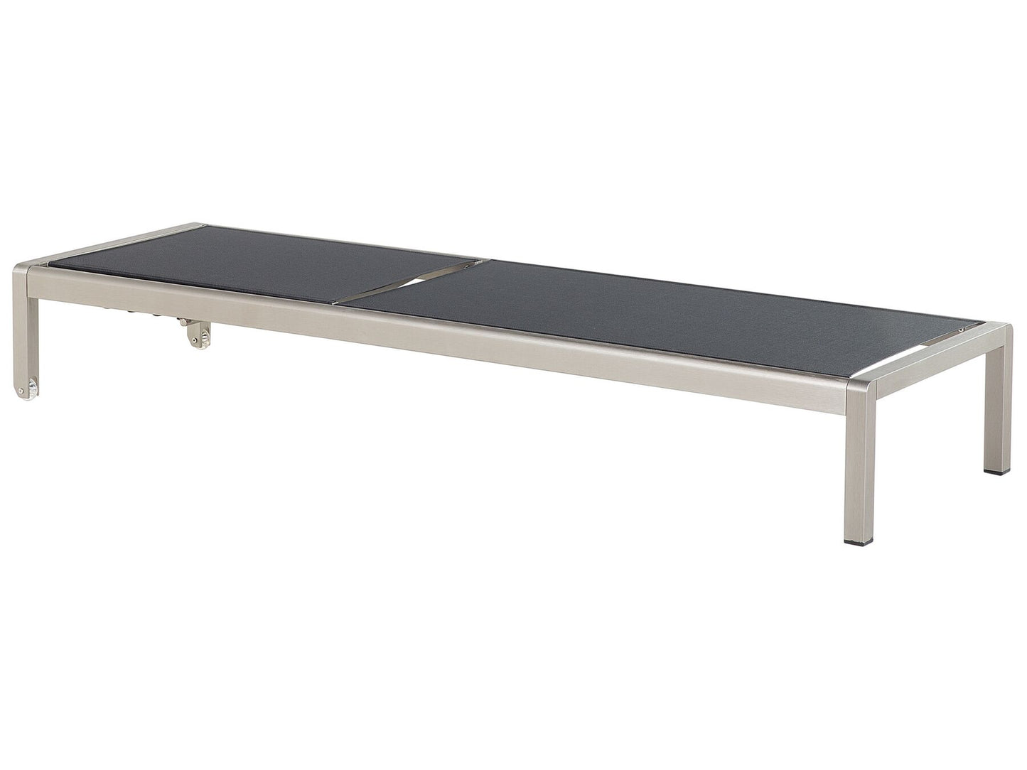 Aluminium Reclining Sun Lounger Black FOSSATO