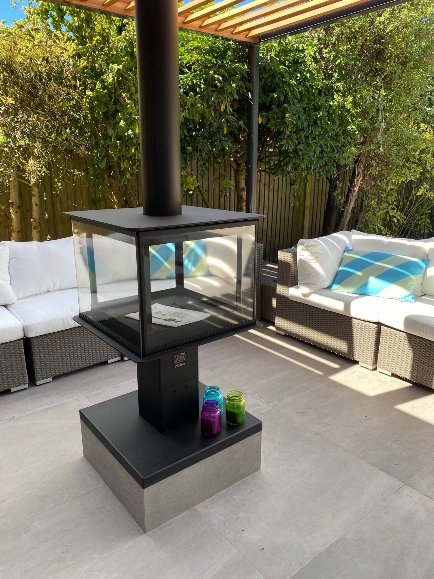 Garden Lounge Set with Table 8 Seater Modular Rattan Light Brown