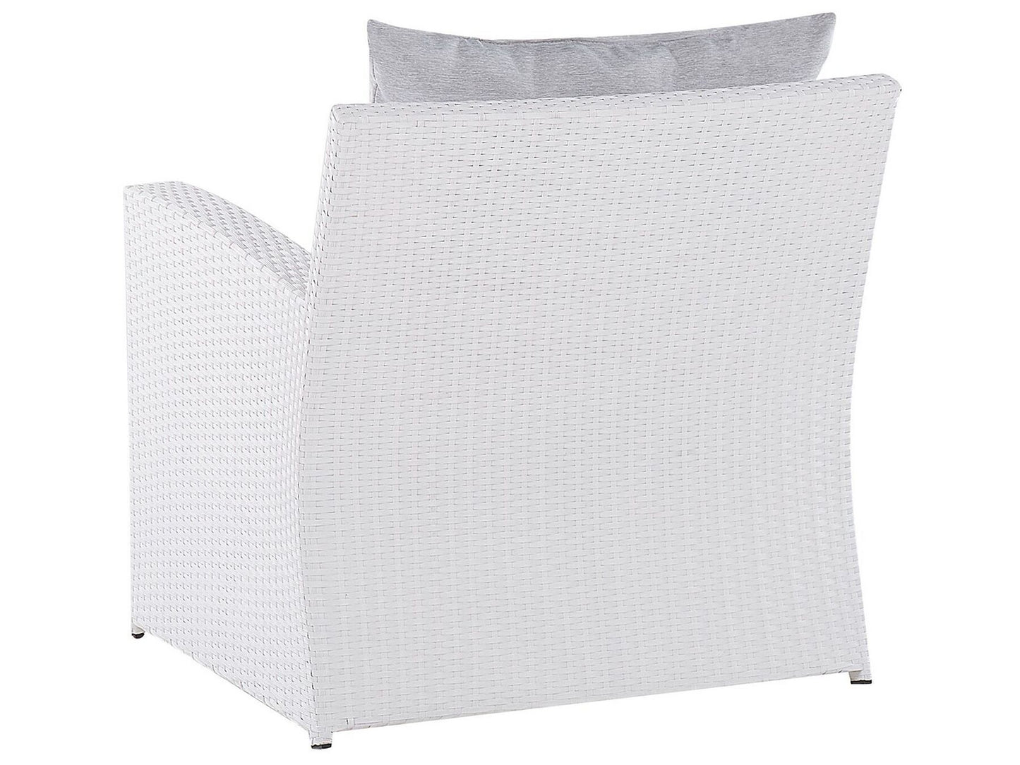 Garden Lounge Set with Table 4 Seater MARINO PE Rattan White