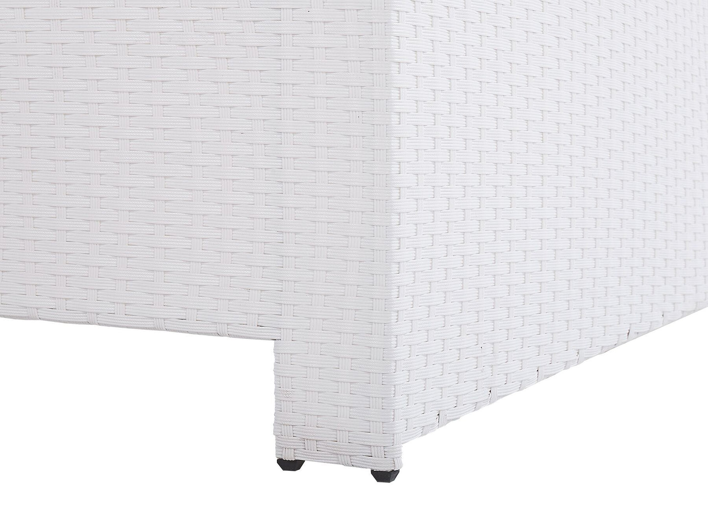 Garden Lounge Set with Table 4 Seater MARINO PE Rattan White