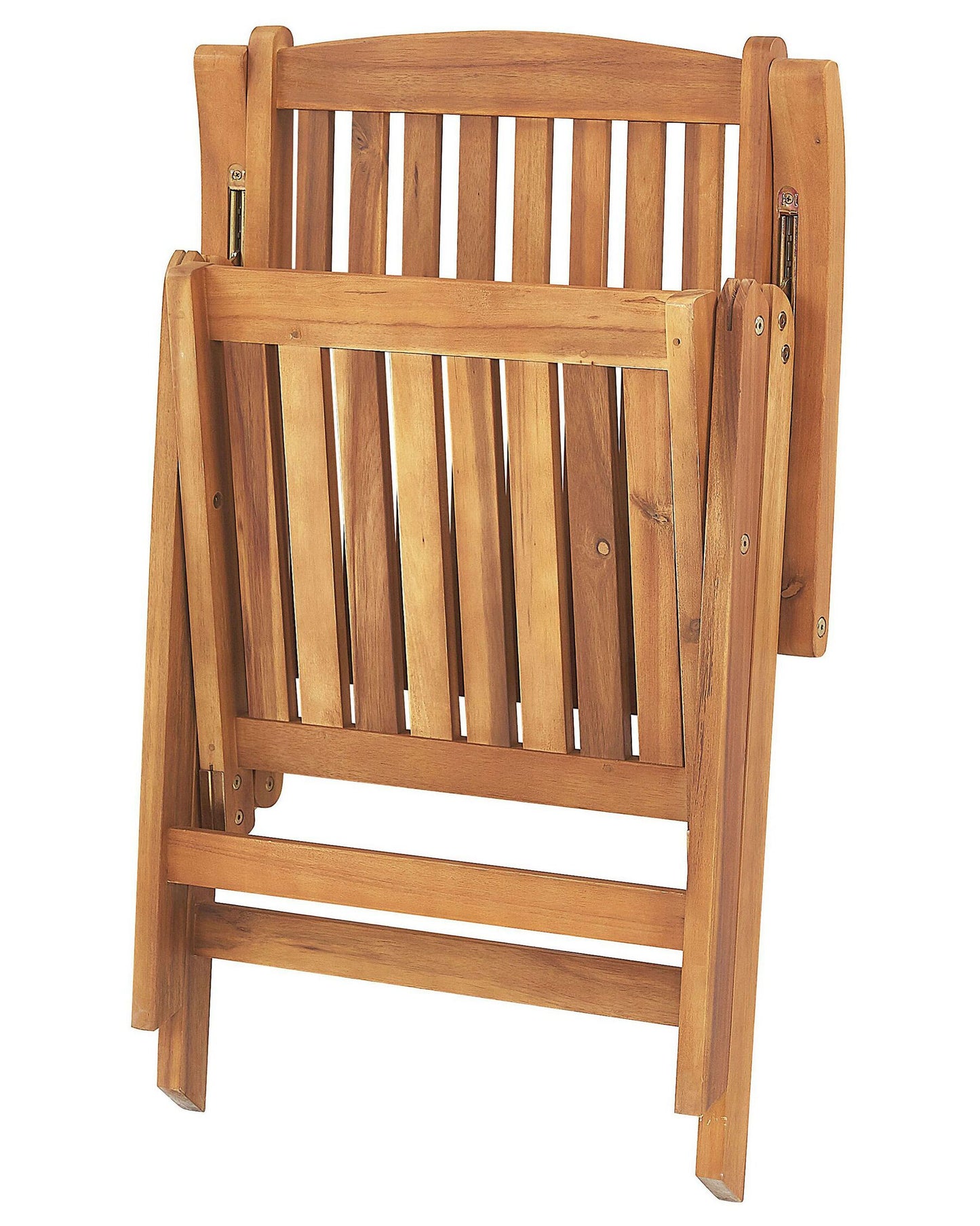 Set of 6 Garden Chairs JAVA Acacia Wood Light Brown