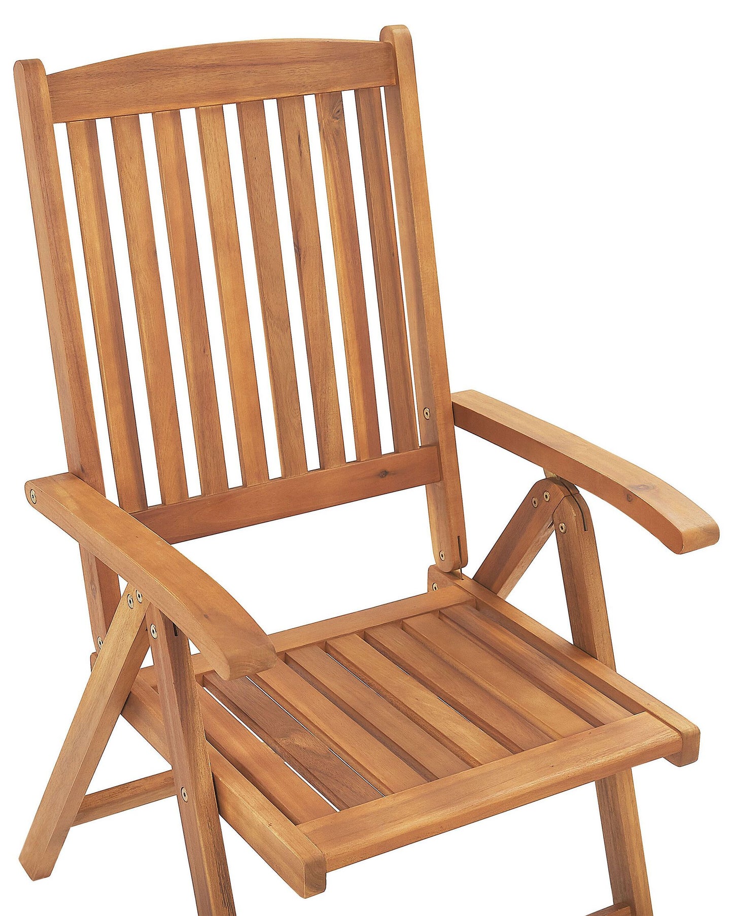 Set of 6 Garden Chairs JAVA Acacia Wood Light Brown