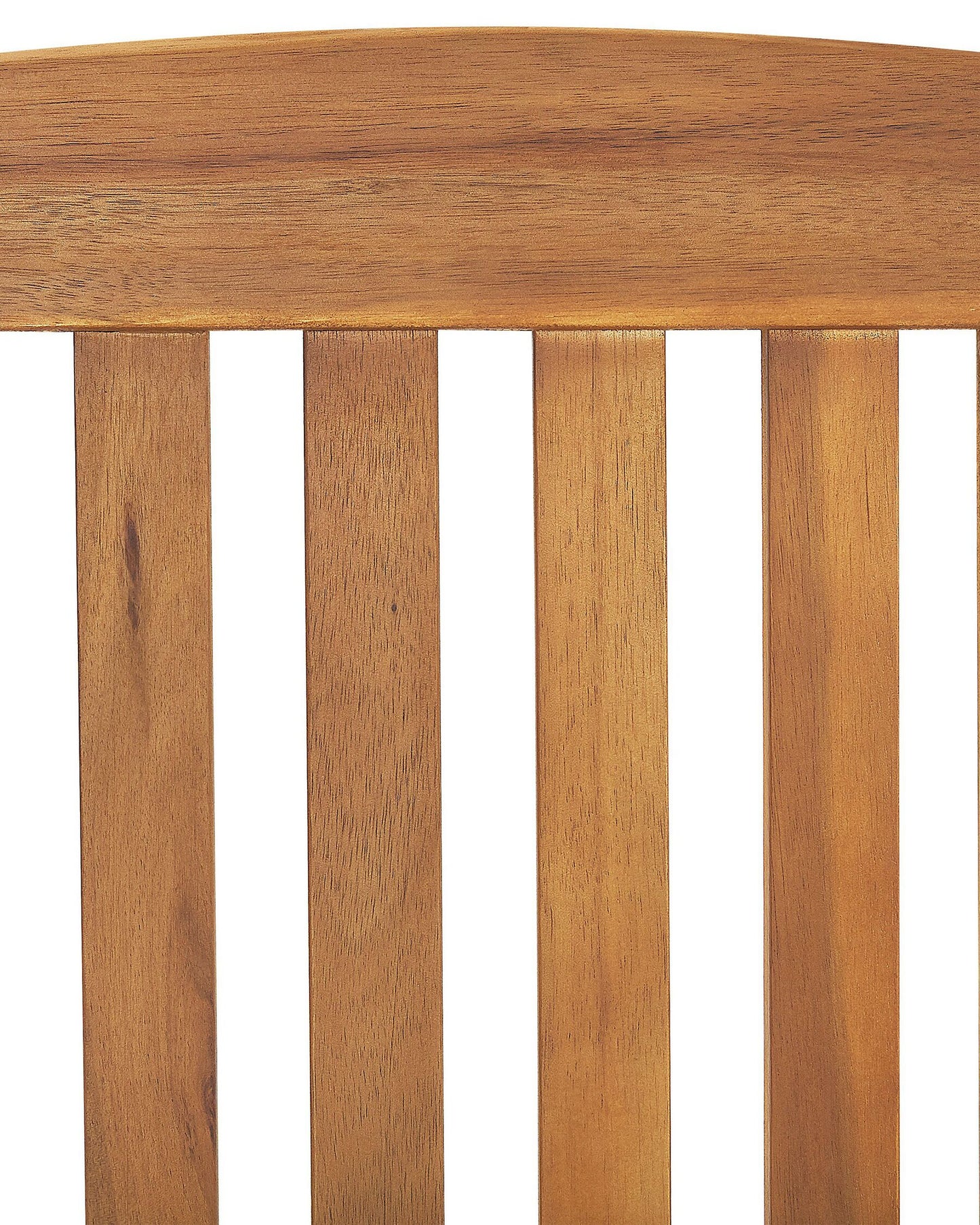 Set of 6 Garden Chairs JAVA Acacia Wood Light Brown