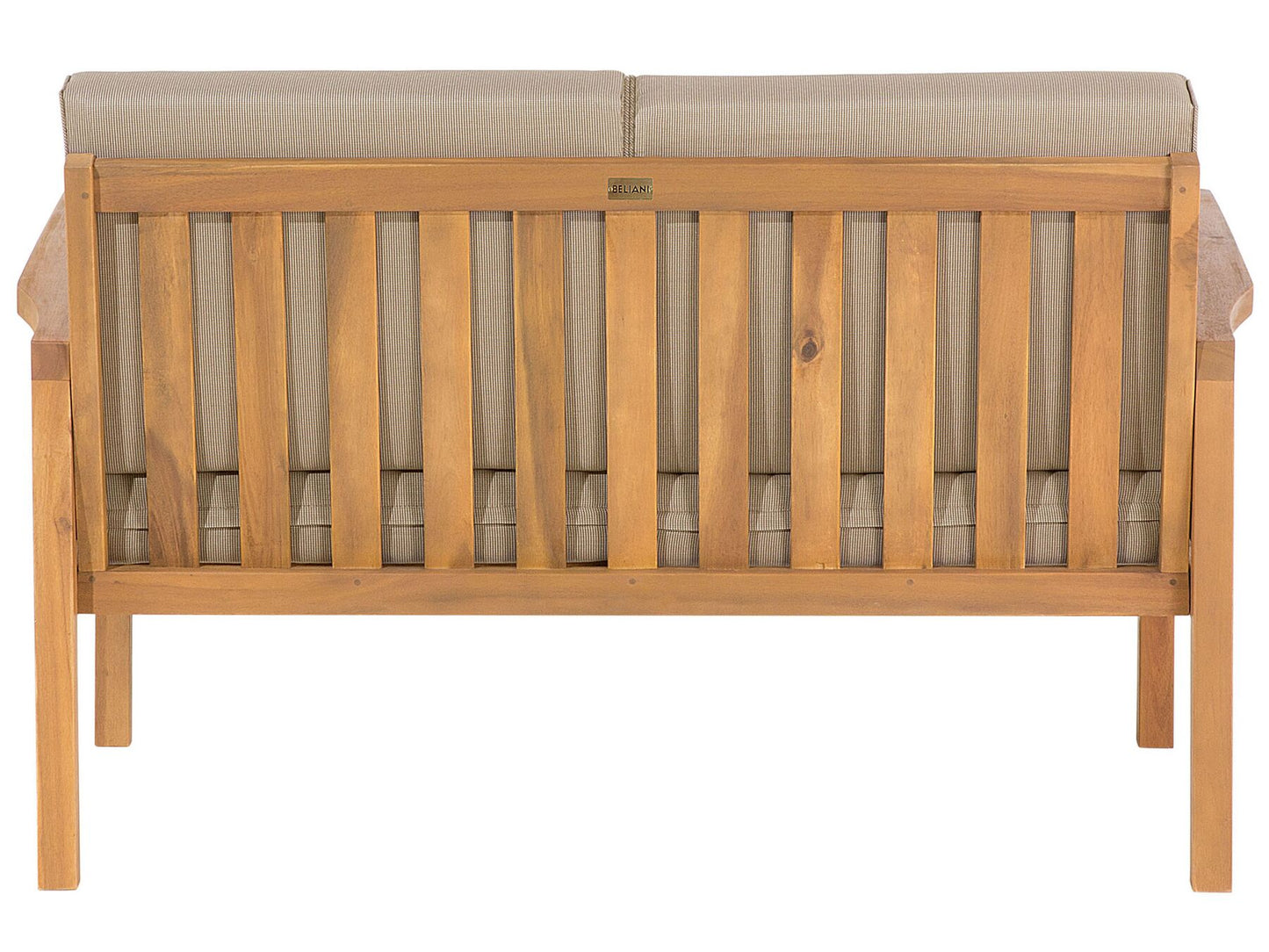 Garden Lounge Set with Table 4 Seater MANILA Certified Acacia Wood Light Brown