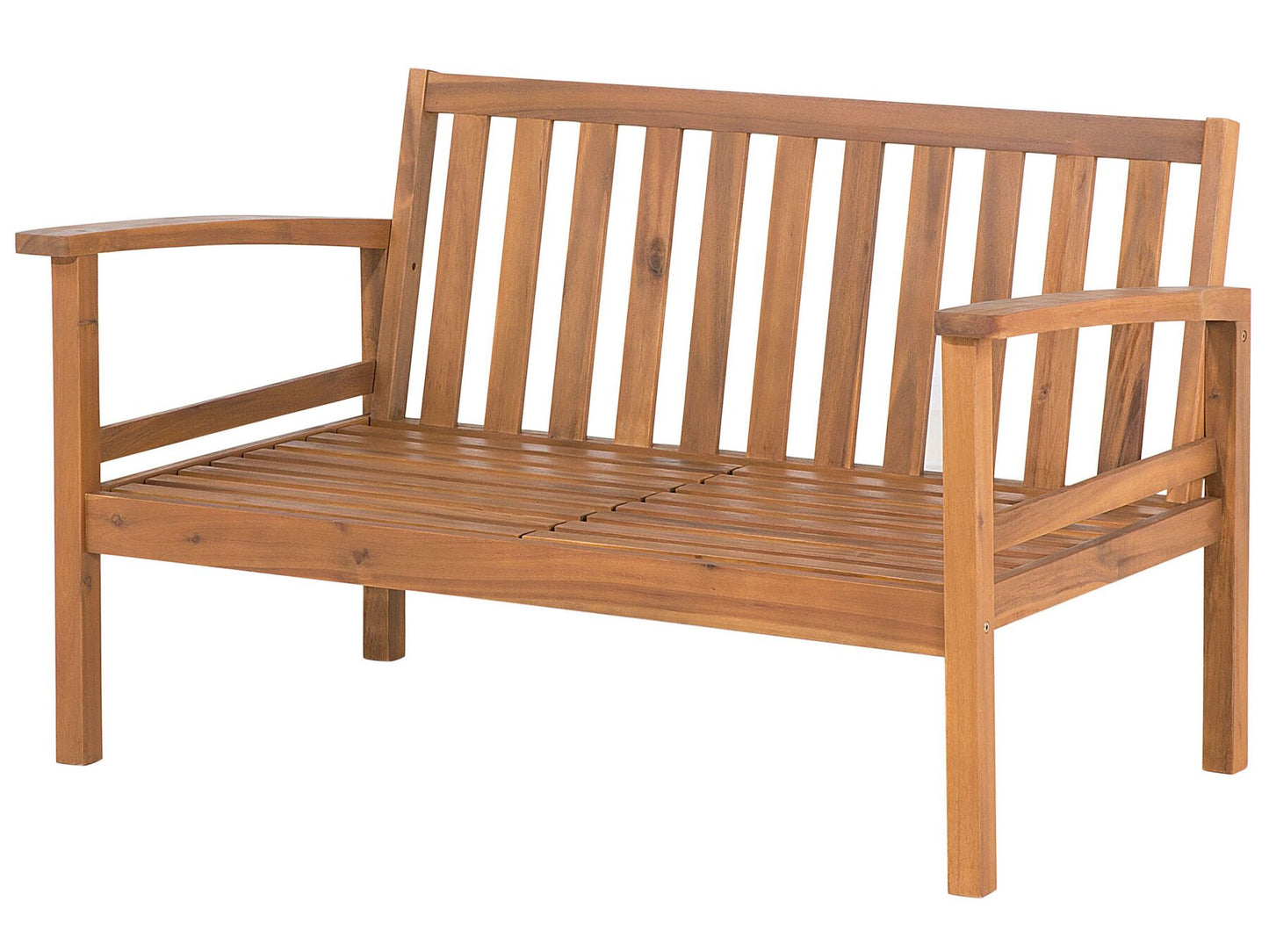 Garden Lounge Set with Table 4 Seater MANILA Certified Acacia Wood Light Brown