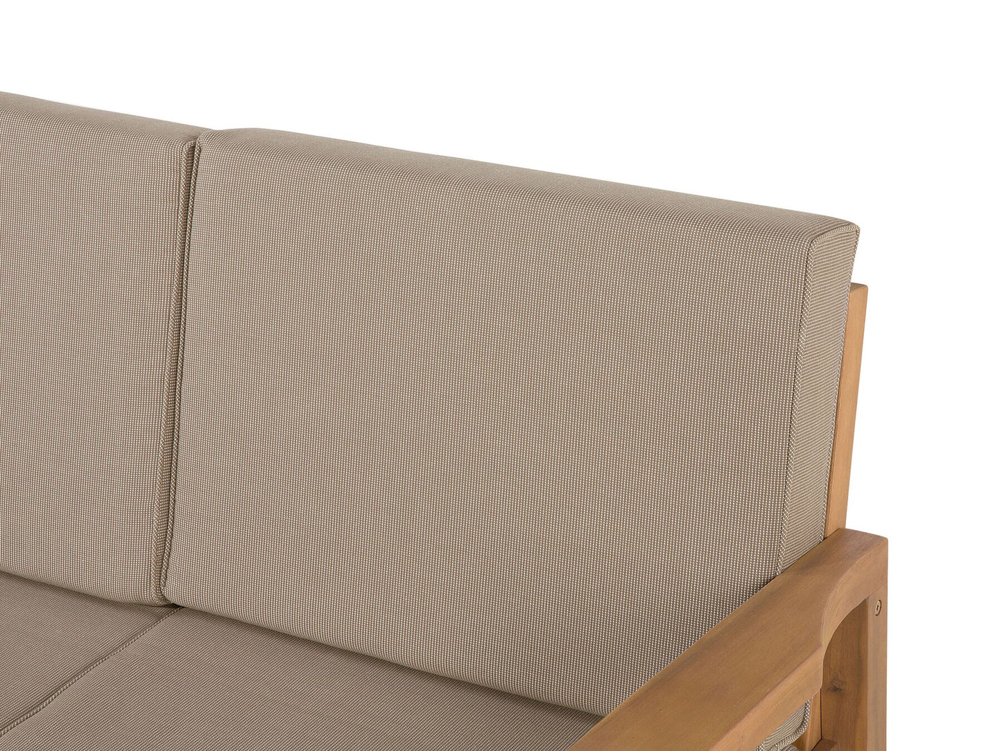 Garden Lounge Set with Table 4 Seater MANILA Certified Acacia Wood Light Brown