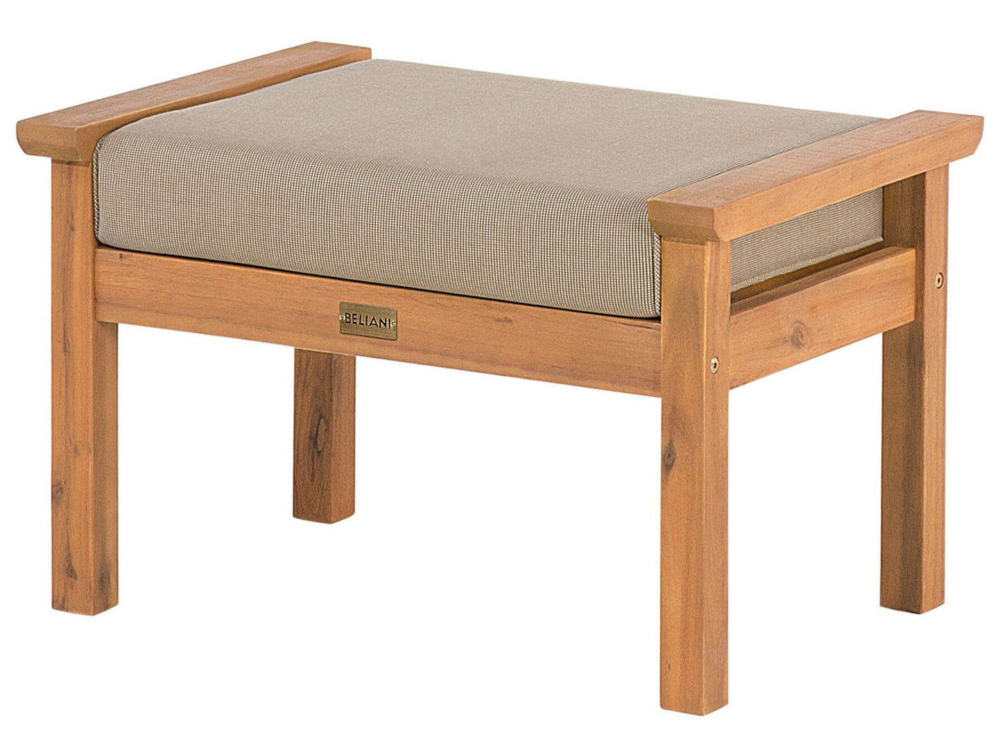 Garden Lounge Set with Table 4 Seater MANILA Certified Acacia Wood Light Brown