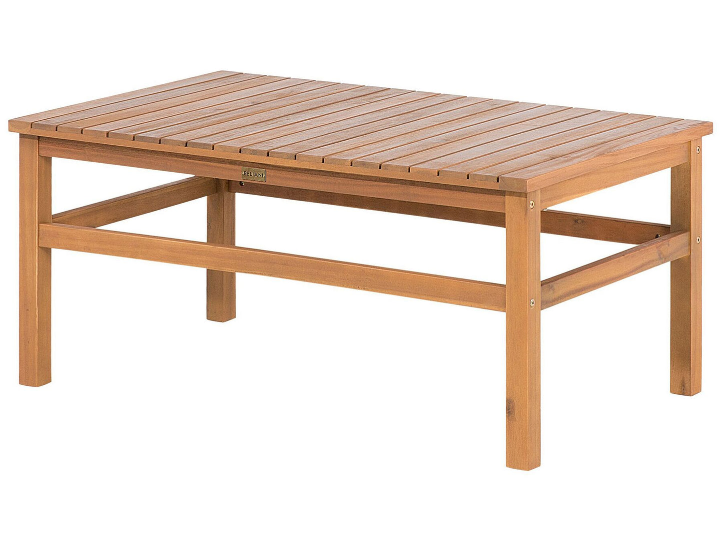 Garden Lounge Set with Table 4 Seater MANILA Certified Acacia Wood Light Brown