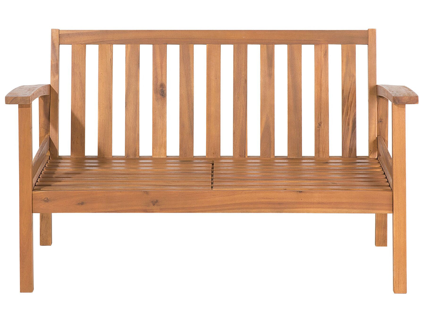 Garden Lounge Set with Table and Ottoman 4 Seater MANILA Acacia Wood Light Brown