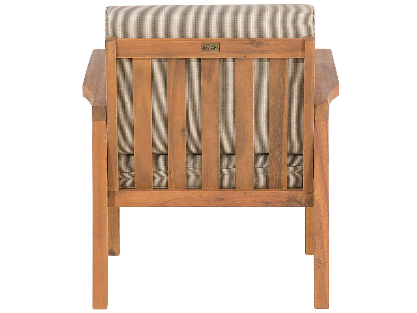 Garden Lounge Set with Table and Ottoman 4 Seater MANILA Acacia Wood Light Brown