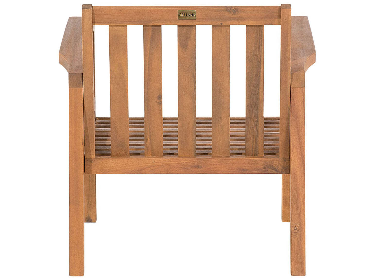 Garden Lounge Set with Table and Ottoman 4 Seater MANILA Acacia Wood Light Brown