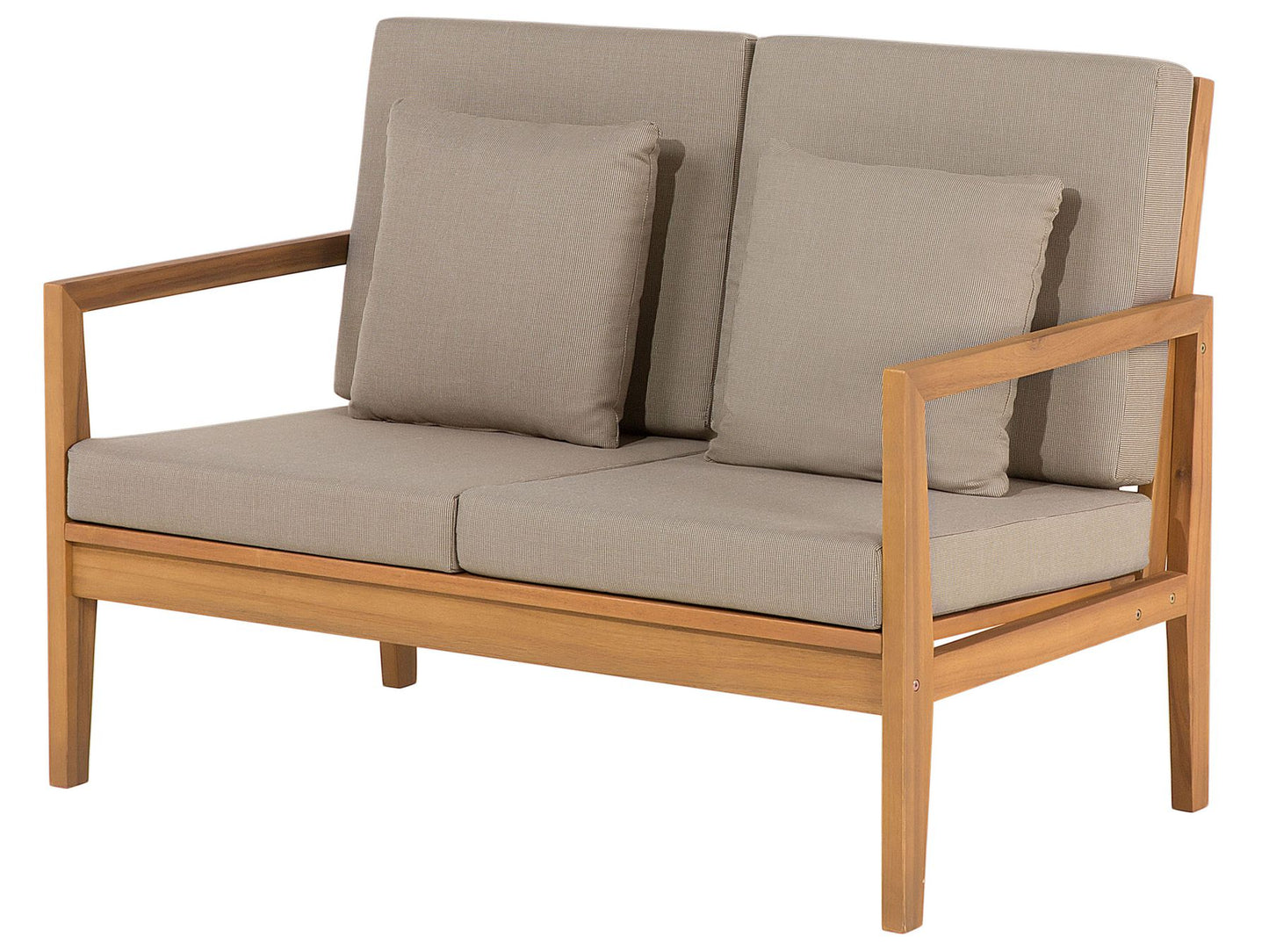 7 Seater Certified Acacia Wood Garden Lounge Set Grey PATAJA
