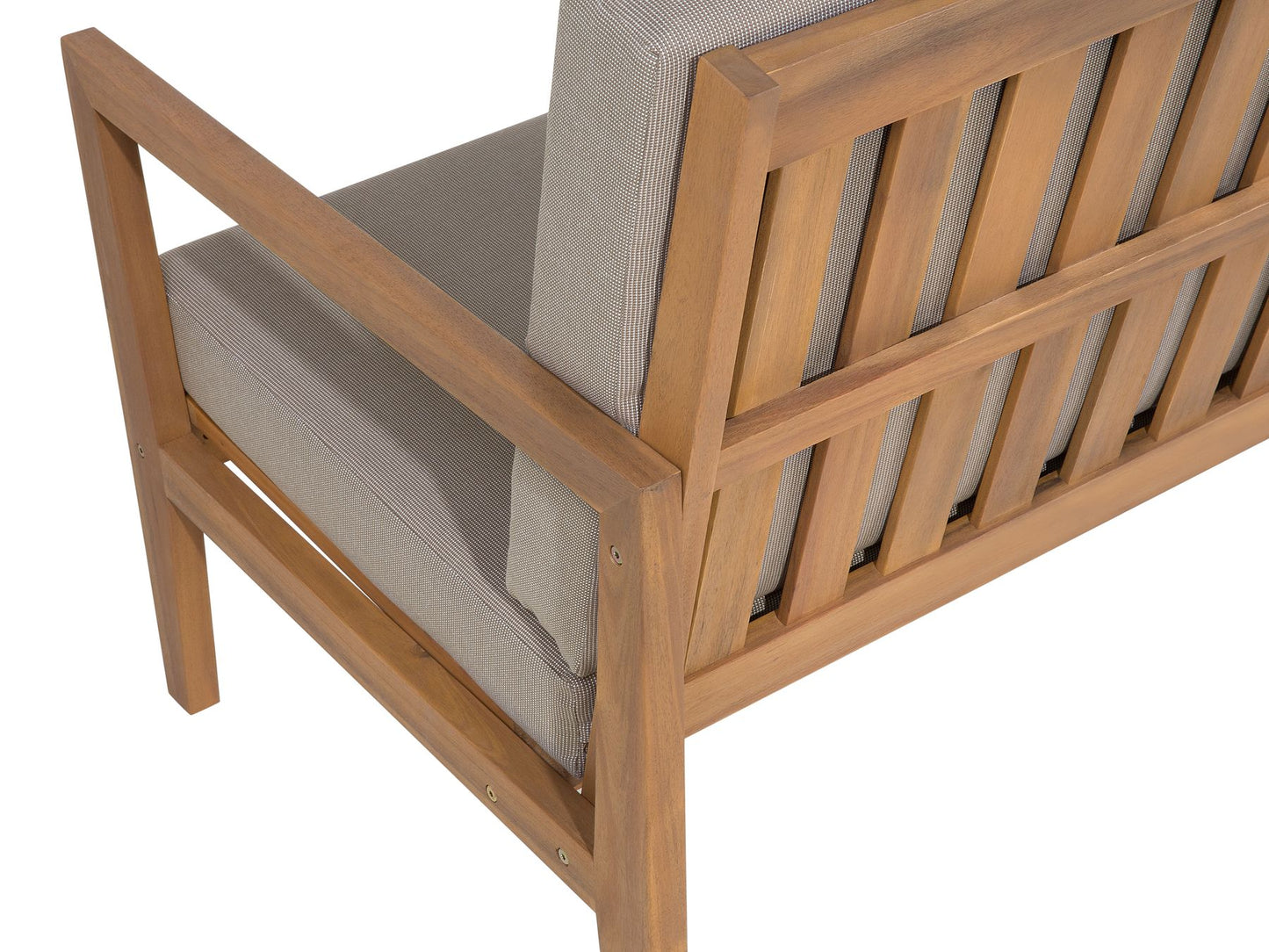 7 Seater Certified Acacia Wood Garden Lounge Set Grey PATAJA