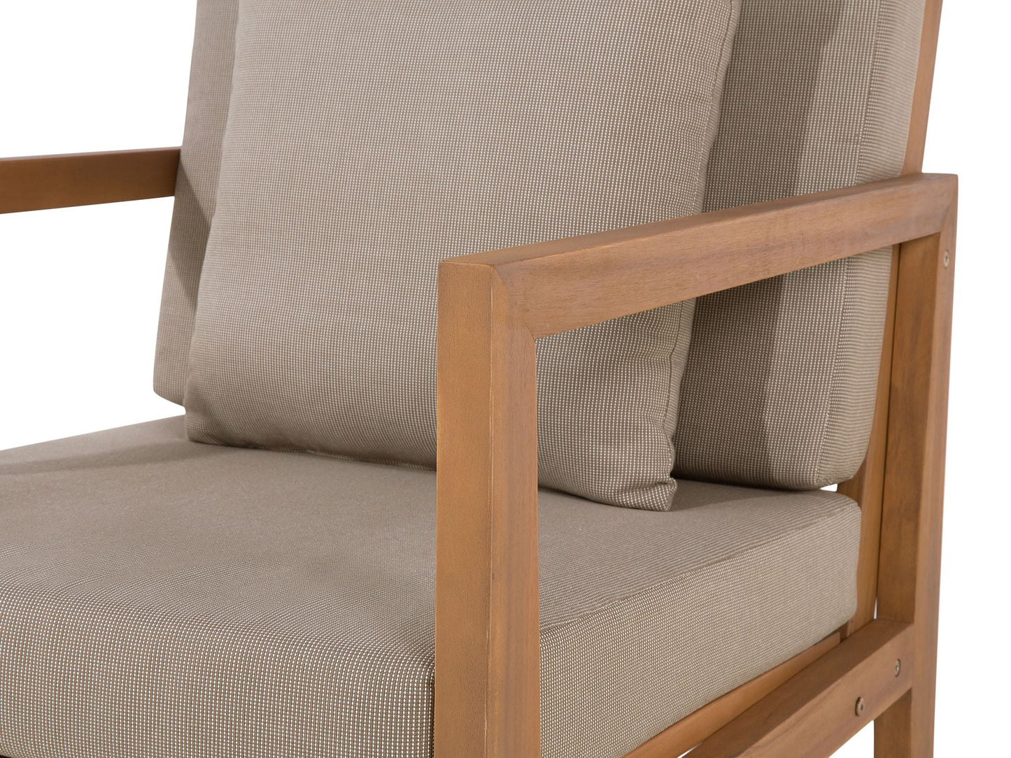 7 Seater Certified Acacia Wood Garden Lounge Set Grey PATAJA