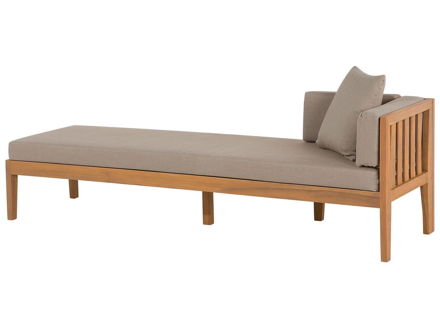 Garden Lounge Set with Table 7 Seater PATAJA Acacia Wood Light Brown