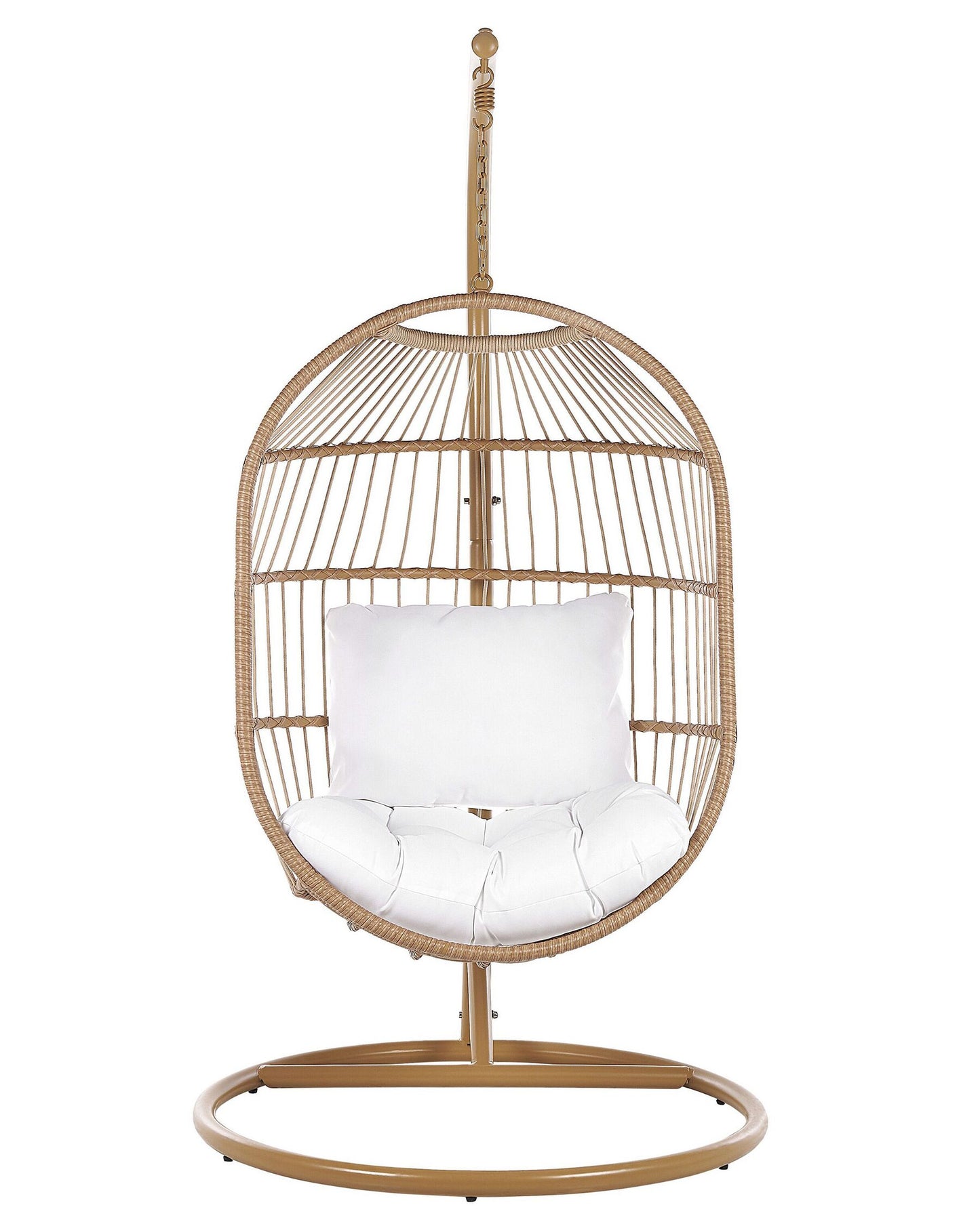 Hanging Chair with Stand ALBA PE Rattan Natural