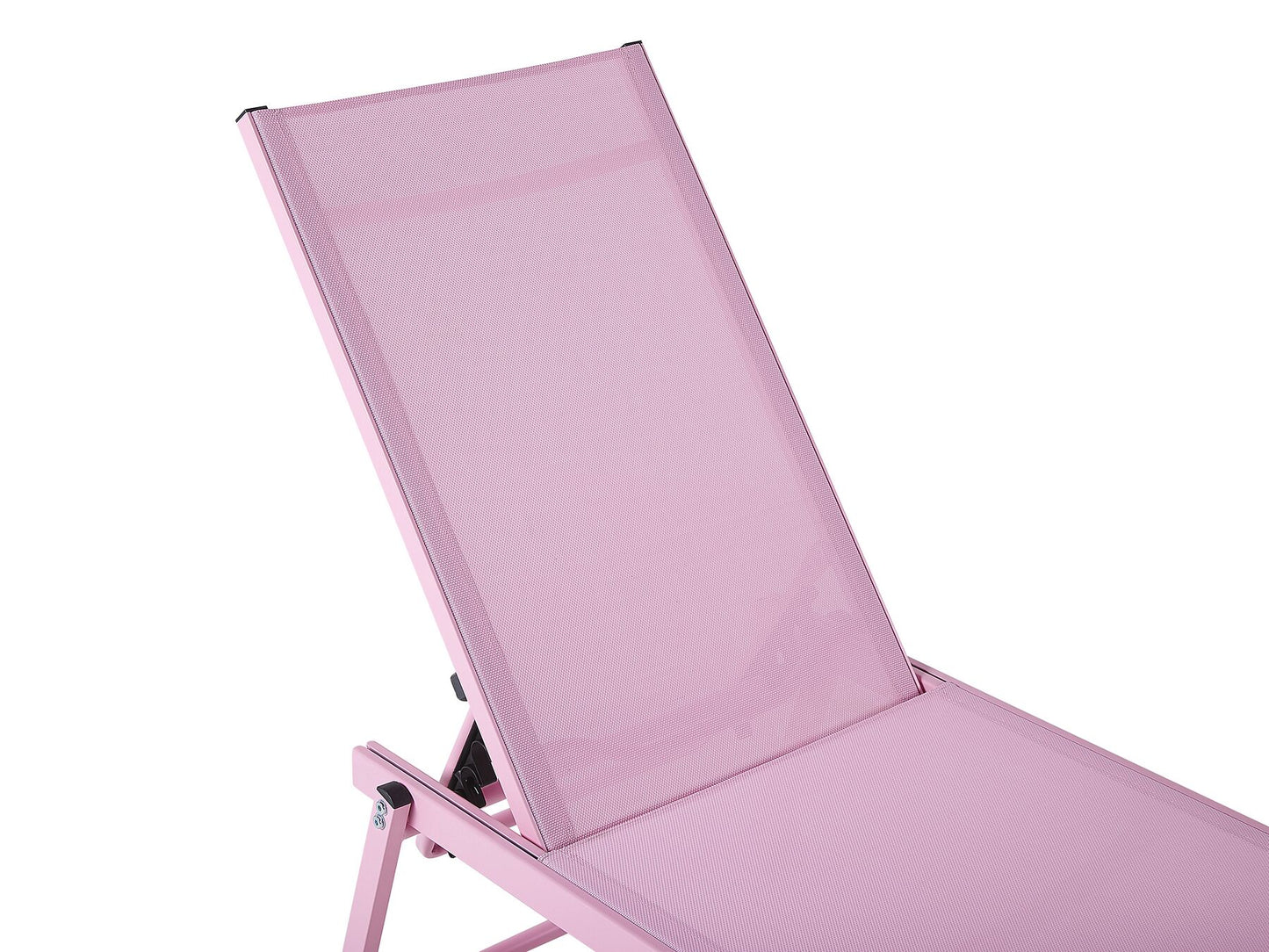 Aluminium Reclining Sun Lounger Pink PORTOFIN