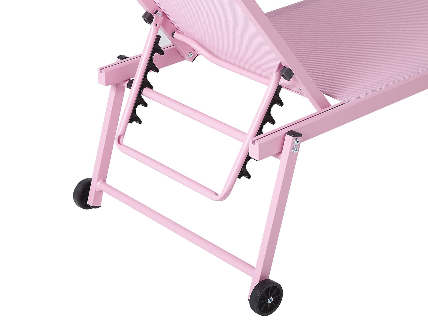 Aluminium Reclining Sun Lounger Pink PORTOFIN