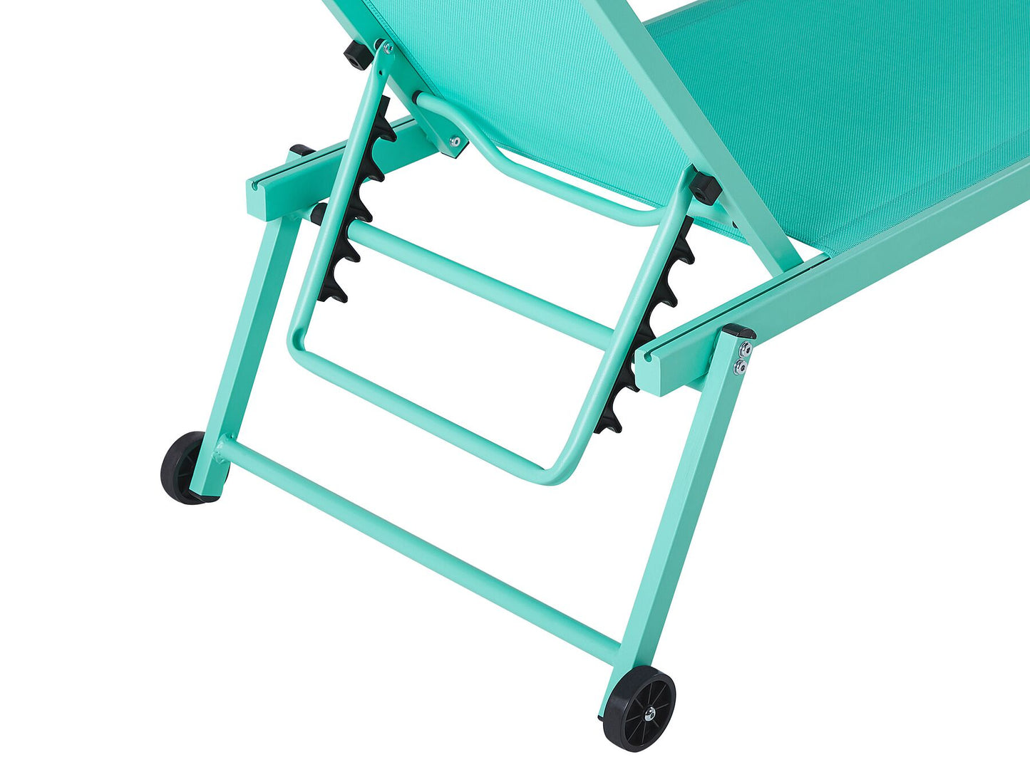 Aluminium Reclining Sun Lounger Turquois PORTOFINO