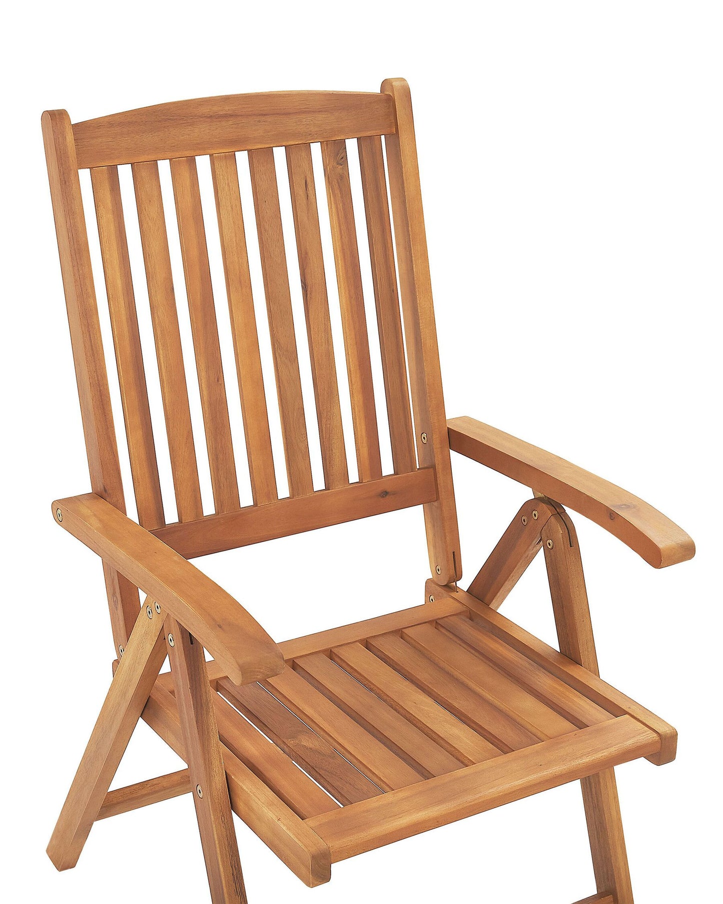 Set of 6 Garden Chairs with Cushions JAVA Acacia Wood Graphite Grey