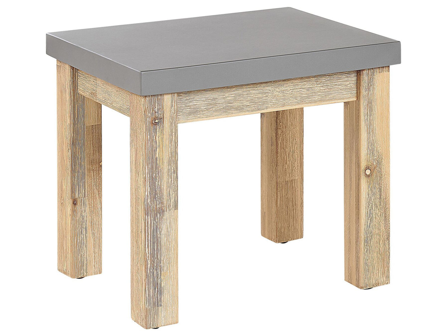 Garden Dining Set with Stools 6 Seater OSTUNI Concrete Grey