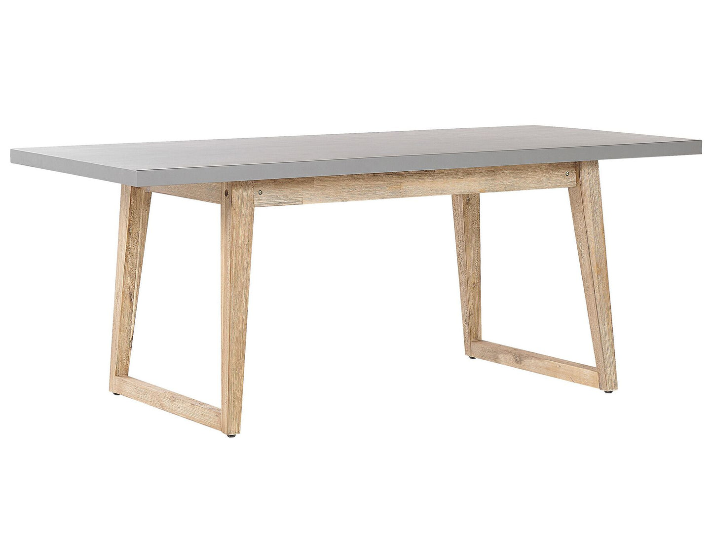 Garden Dining Set with Benches 6 Seater ORIA Concrete Grey