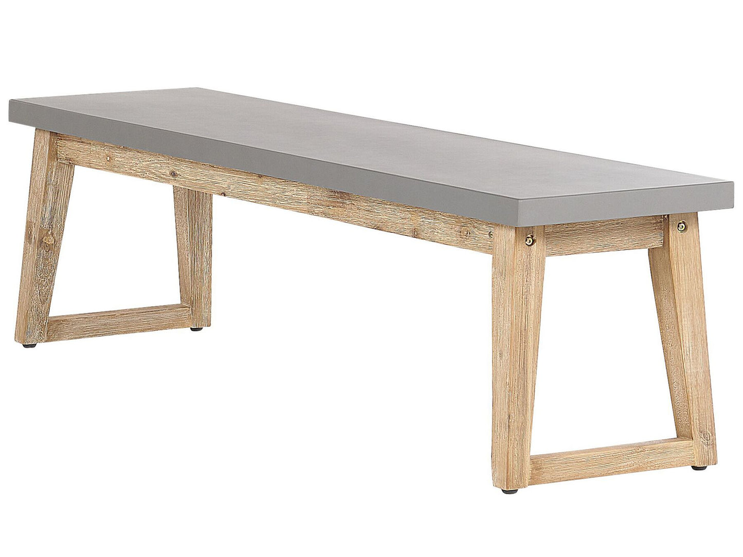 Garden Dining Set with Benches 6 Seater ORIA Concrete Grey