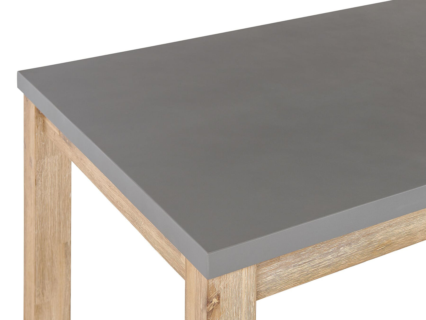 Garden Dining Set with Benches 6 Seater OSTUNI Concrete Grey