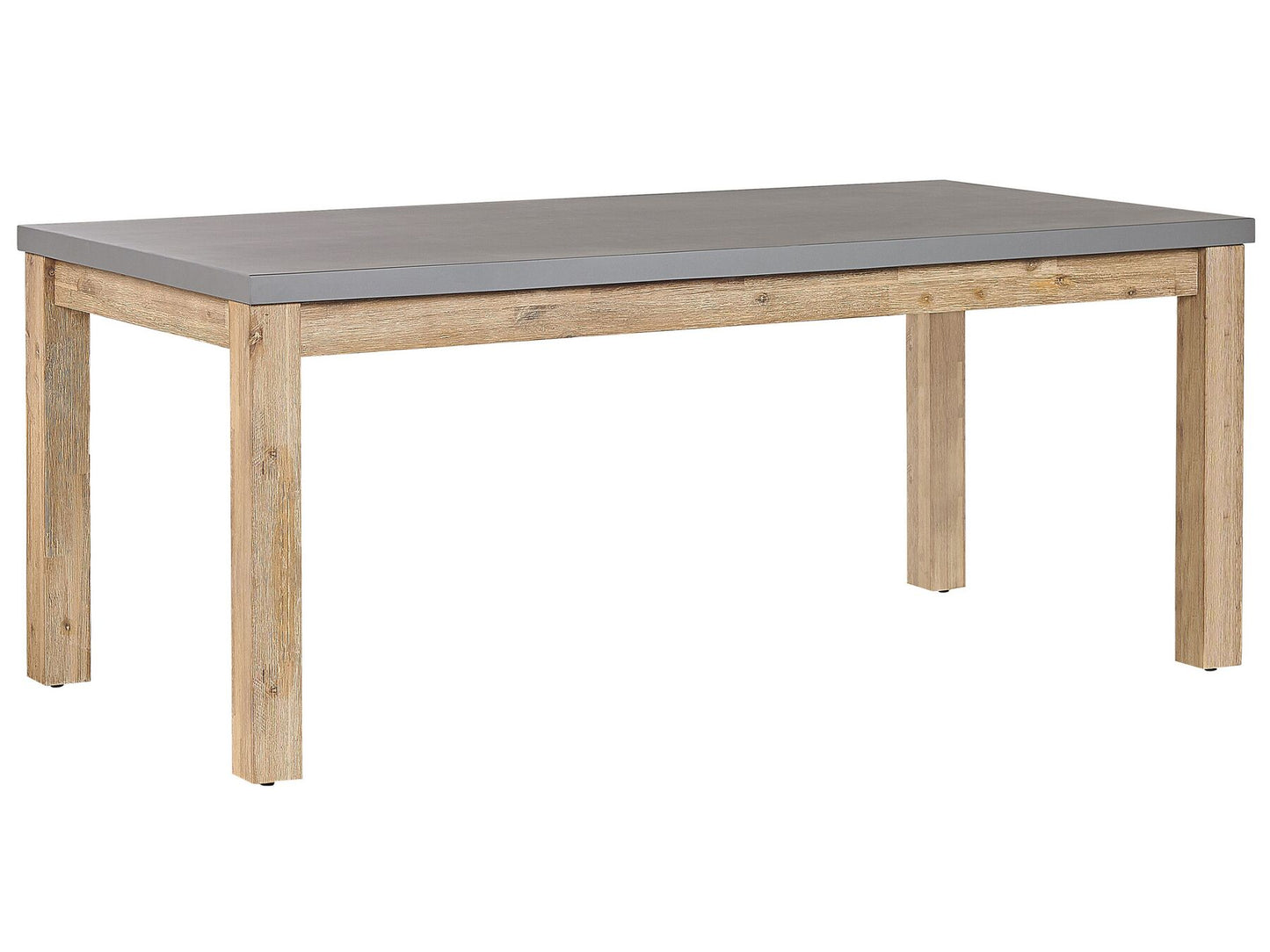 Garden Dining Set with Stools 6 Seater OSTUNI Concrete Grey